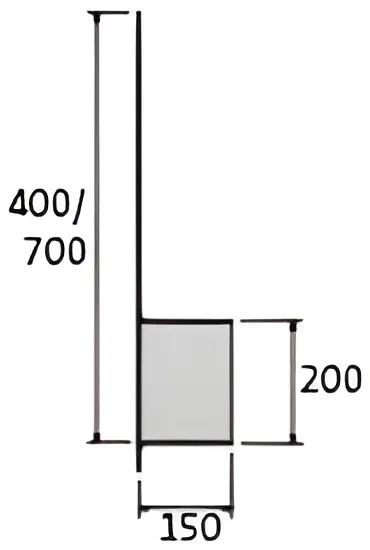 Galinė sienelė su išleidimu DN 200