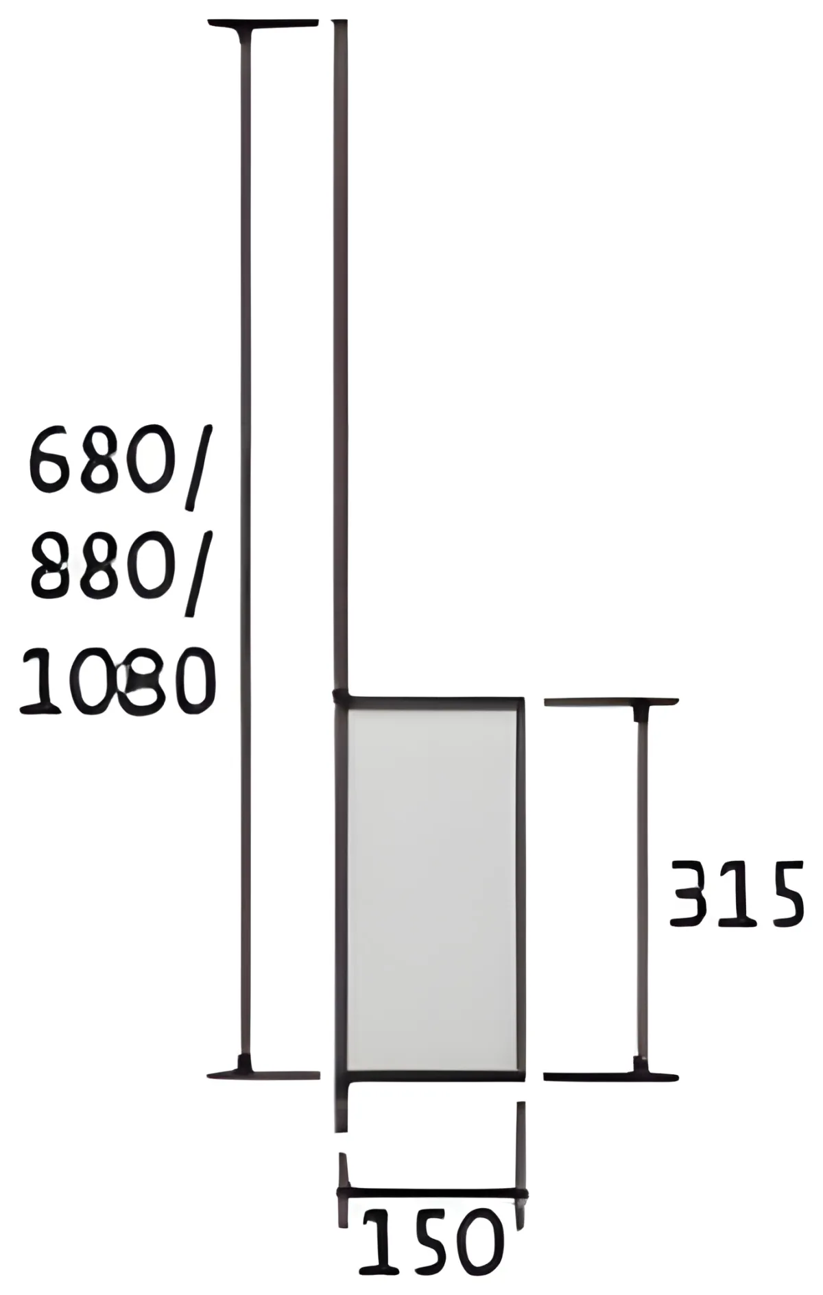 Galinė sienelė su išleidimu DN 315