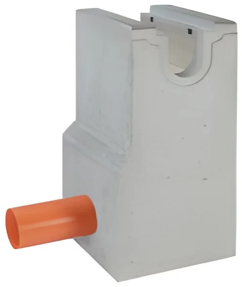 BIRCOsolid® 150 įtekėjimo dėžė su vamzdžio atrama, 1 dalies